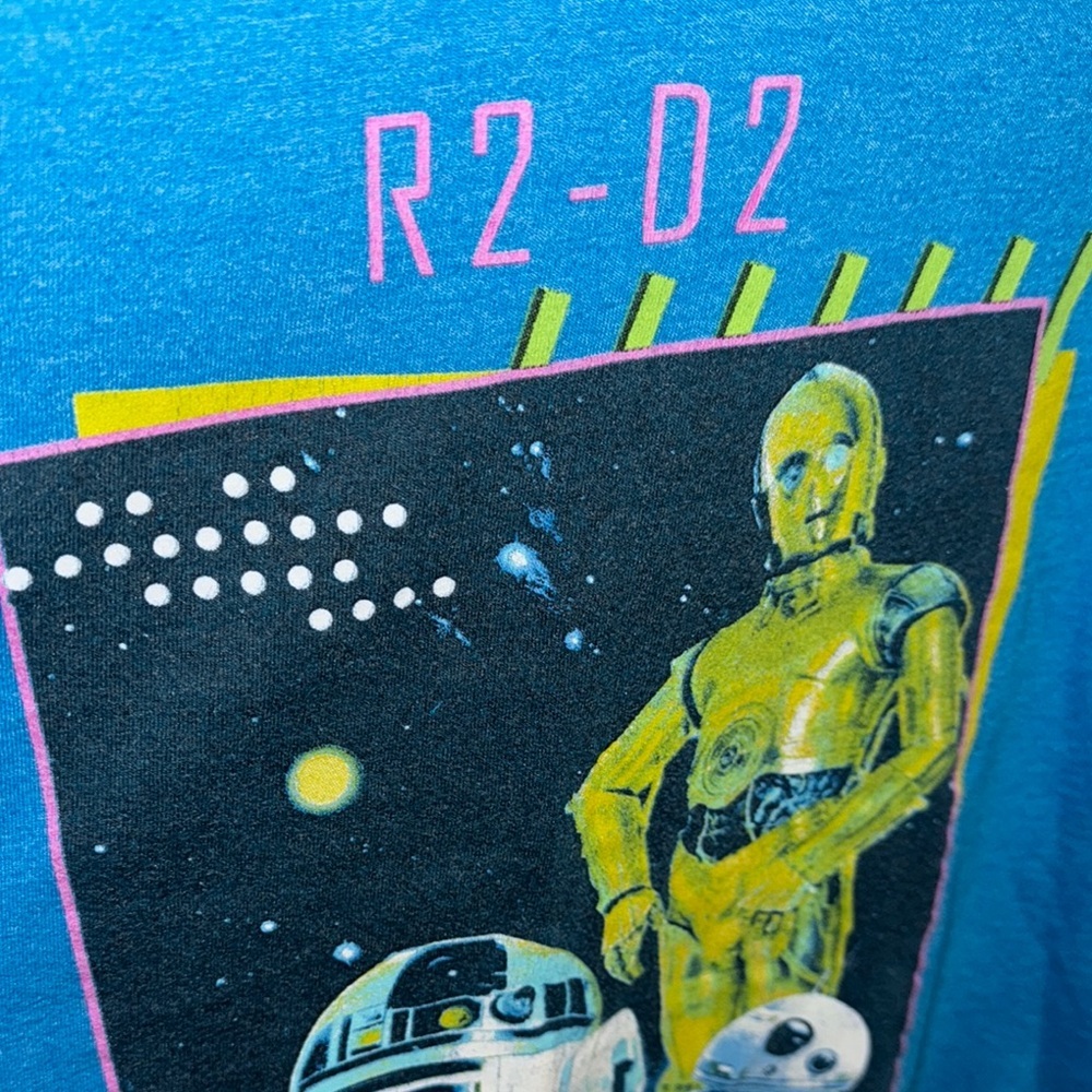 Star Wars Blue Graphic T-Shirt size Large - Picture 8 of 12